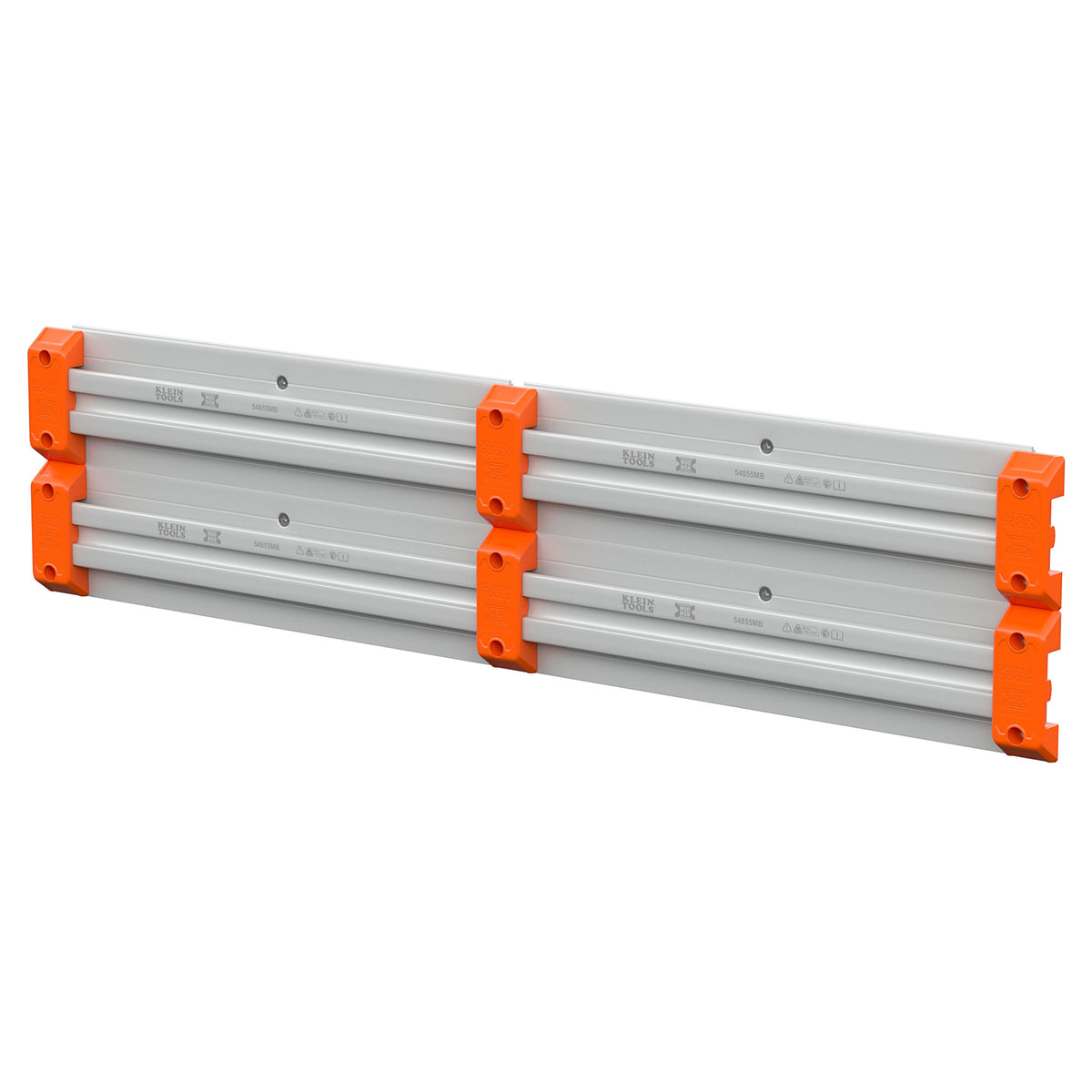 Klein Tools MODbox Wall System 16-Inch Panel 4-Pack (54855MB) four gray 16-inch MODbox wall rail panels