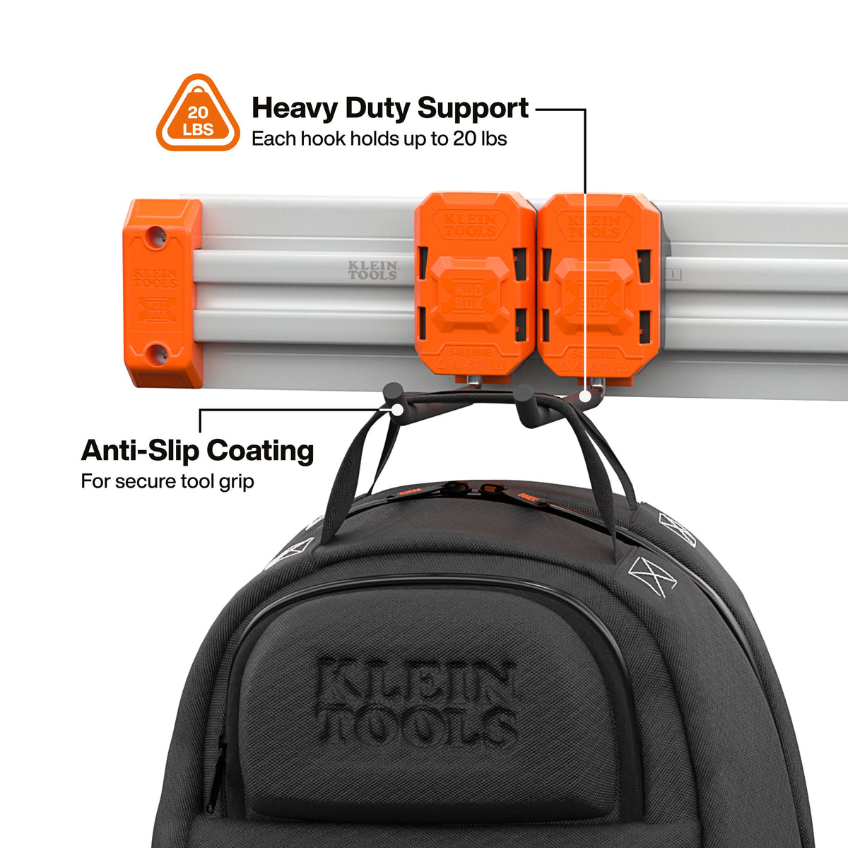 Klein Tools 54858MB long hook angled prong geometry to prevent slipping