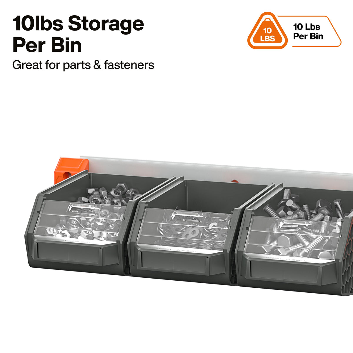 Klein Tools MODbox Wall System Small Bin 3-Pack (54865MB) removable window preventing spills