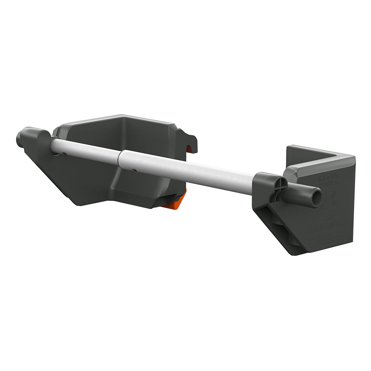 Klein Tools MODbox Spool Holder Rail Attachment (54866MB) gray and silver wire spool holder rail attachment