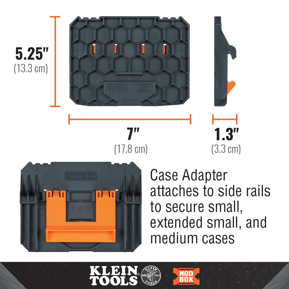 Klein Tools 54875MB MODbox Case Adapter Rail Attachment