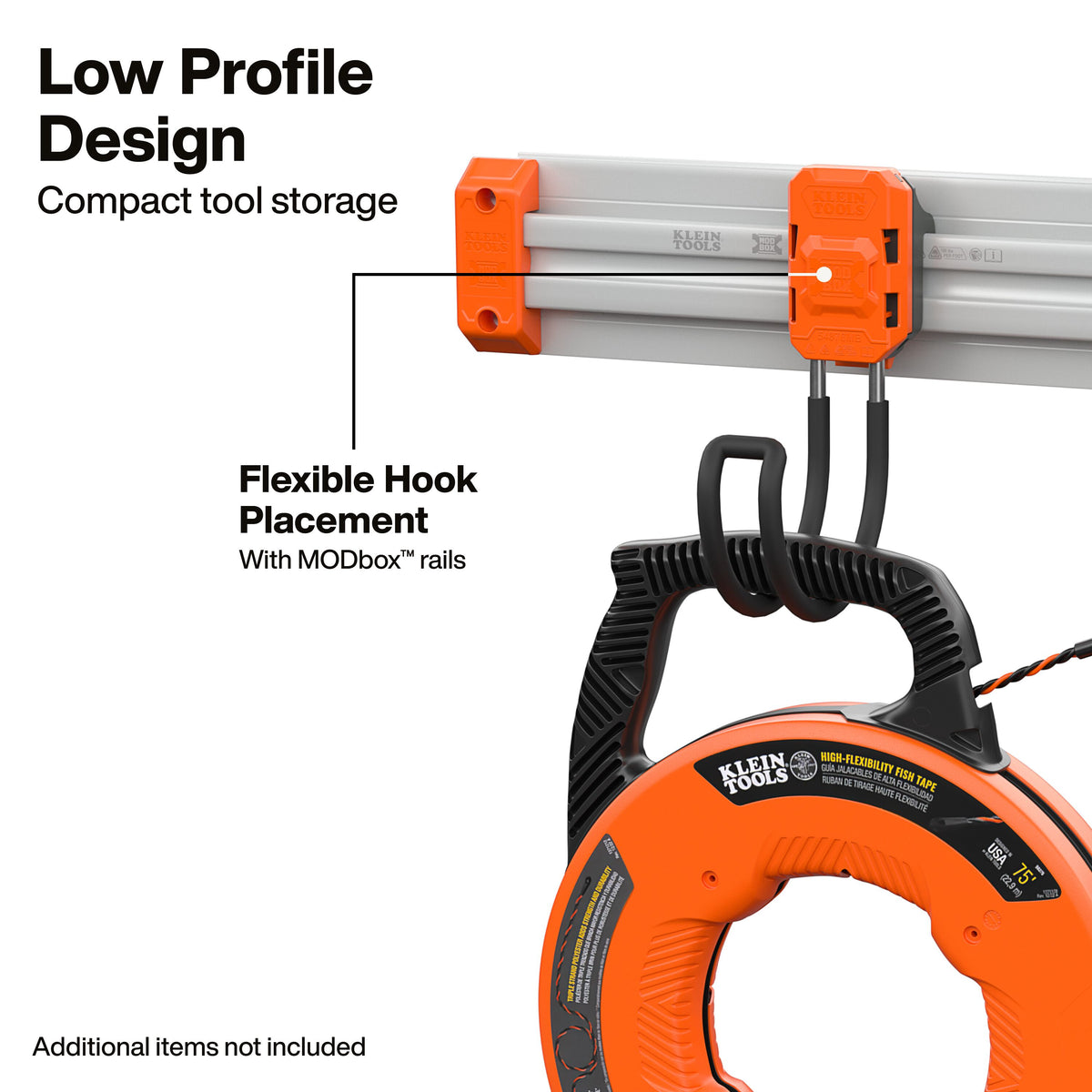Klein Tools MODbox Wall System J-Hook (54876MB) dimensions and rated capacity