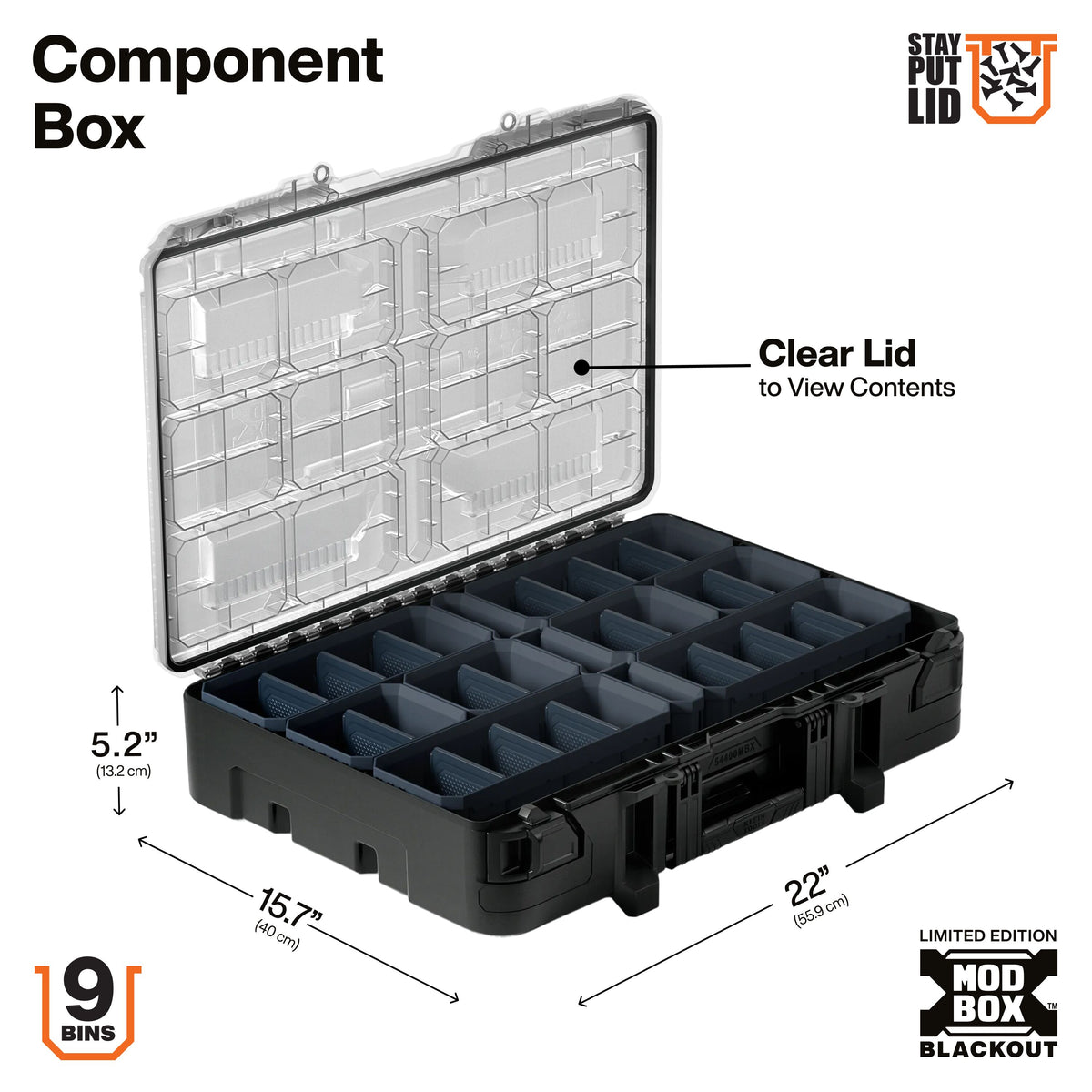 Klein Tools MODbox Blackout 3-Piece Rolling Storage Set (548BLKSTK), view 9