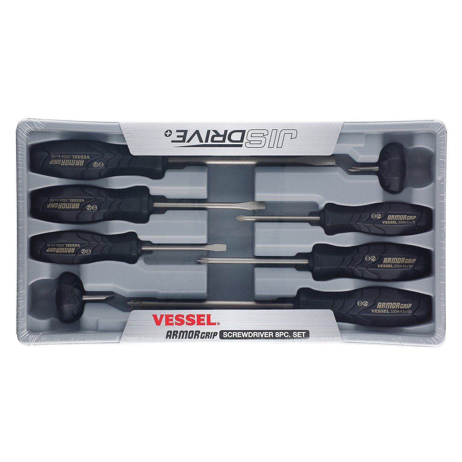 Vessel 550A8PTU ARMOR GRIP magnetized nickel-plated tip detail
