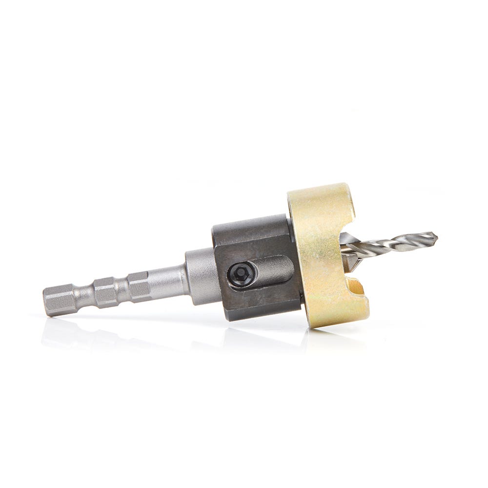Amana Tools 55336 82 Degree Carbide Tipped Countersink, 3/8 in. Dia. x 5/32 in. Drill Dia. x 1/4 in. Shank for Festool CENTROTEC System