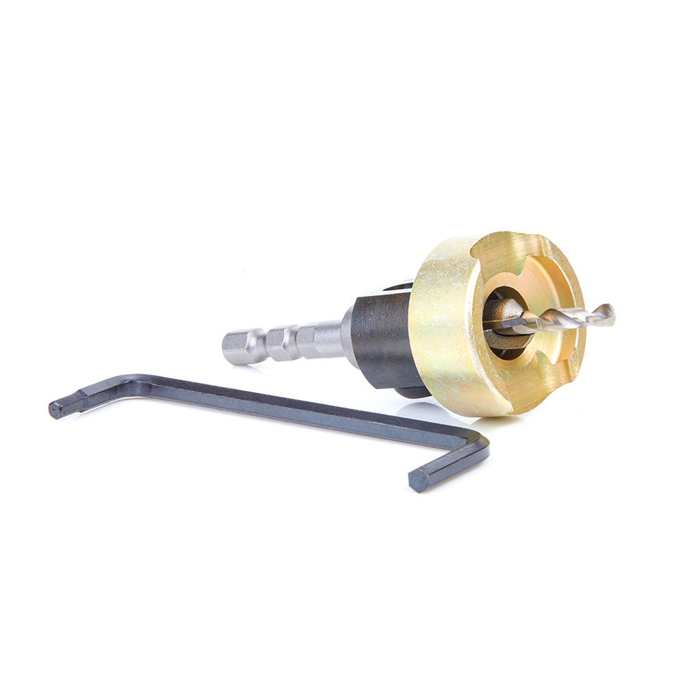 Amana Tools 55336 82 Degree Carbide Tipped Countersink, 3/8 in. Dia. x 5/32 in. Drill Dia. x 1/4 in. Shank for Festool CENTROTEC System