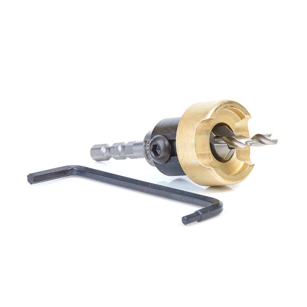 Amana Tools 55338 82 Degree Carbide Tipped Countersink, 1/2 in. Dia. x 3/16 in. Drill Dia. x 1/4 in. Shank for Festool CENTROTEC System