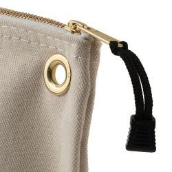 Klein Tools 5539LNAT Zipper Bag, Large Canvas Tool Pouch, 18-Inch, Natural