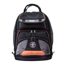 Klein Tools 55475 Tradesman Pro Tool Bag Backpack, 35 Pockets, Black, 17.5-Inch