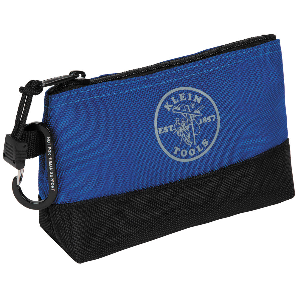 Klein royal blue stand-up zipper bag