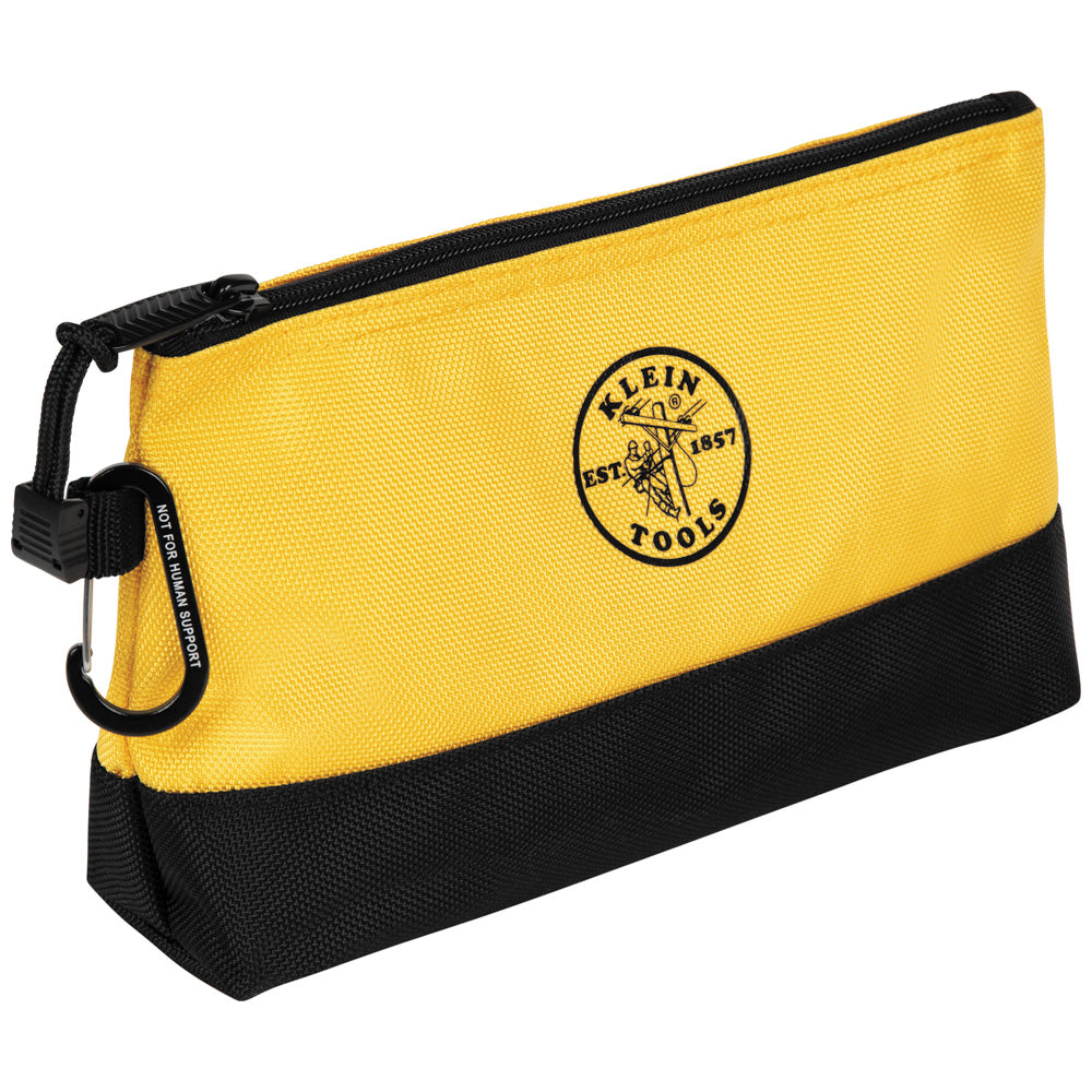 Klein yellow stand-up zipper bag