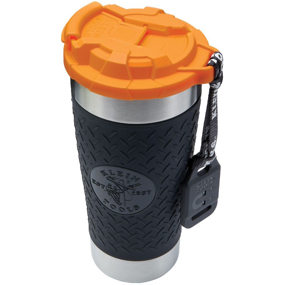 Klein 55580 Double Wall Vacuum Insulated Stainless Steel Tradesman Tumbler, 20 Oz.