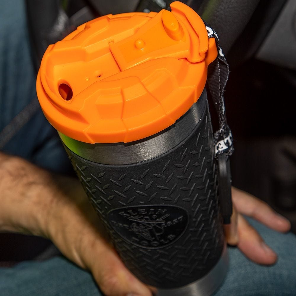 Klein Tools 20 oz. Insulated Stainless Steel Tradesman Tumbler with MODbox Cup Holder Attachment