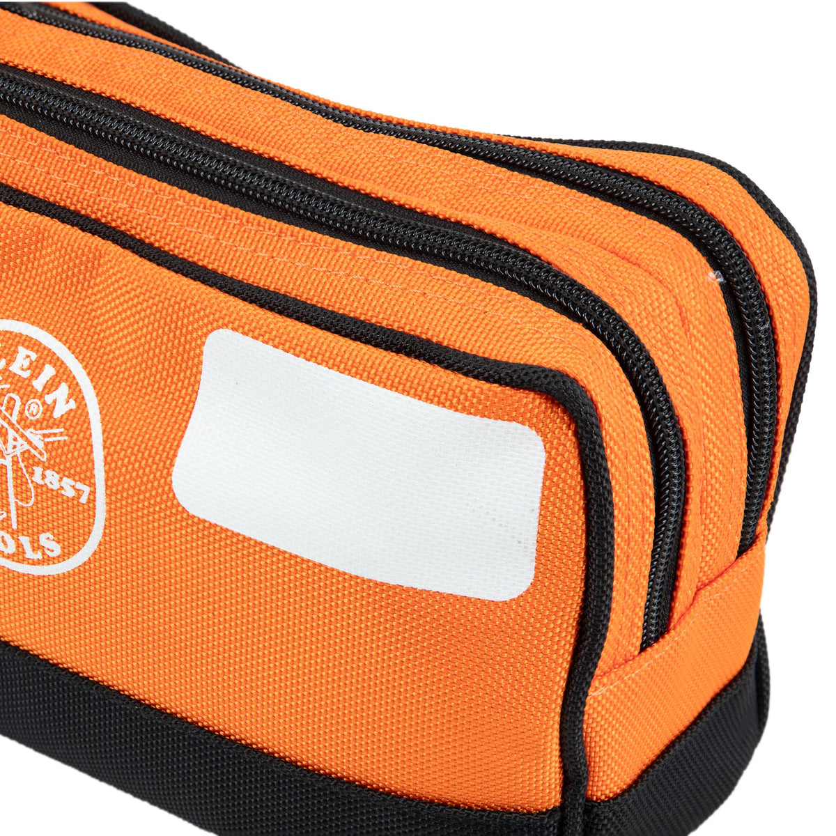 Klein orange double zipper bag alternate view