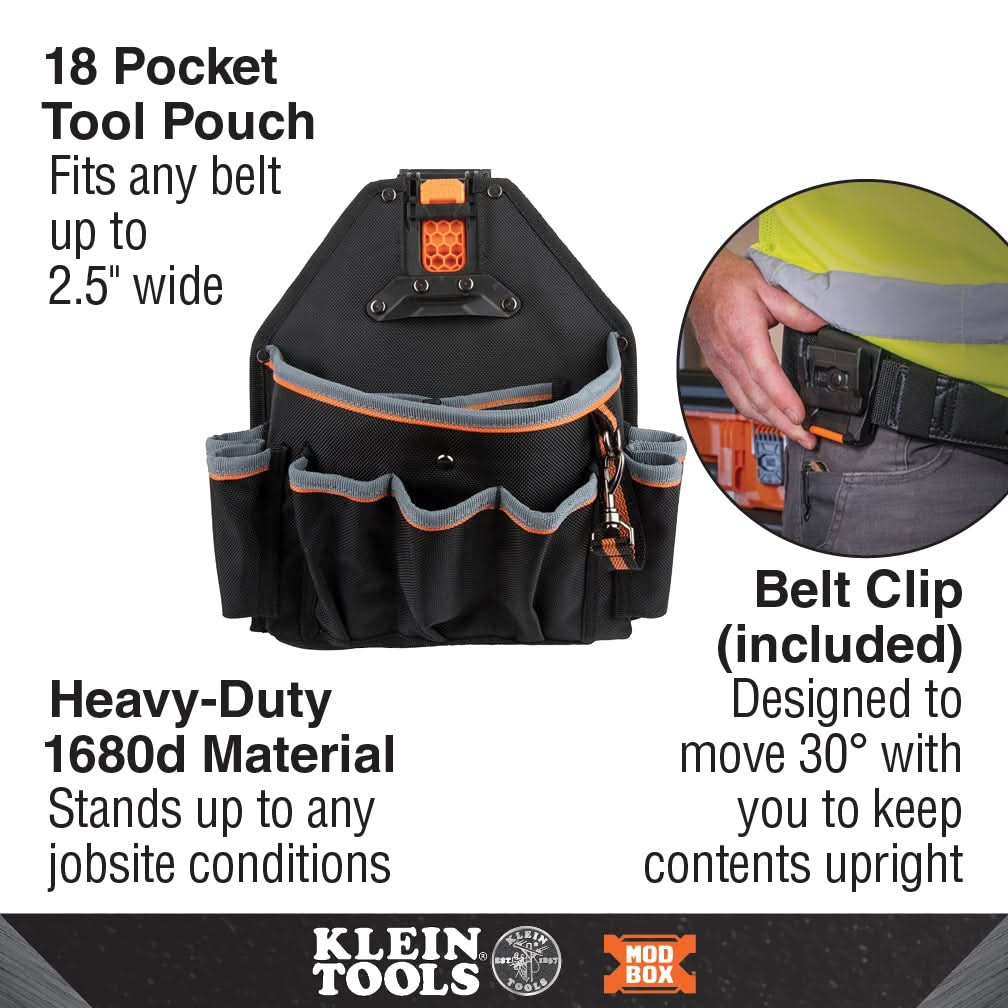 Klein 55834MB MODbox 18 Pocket Tool Pouch – Tool Nut