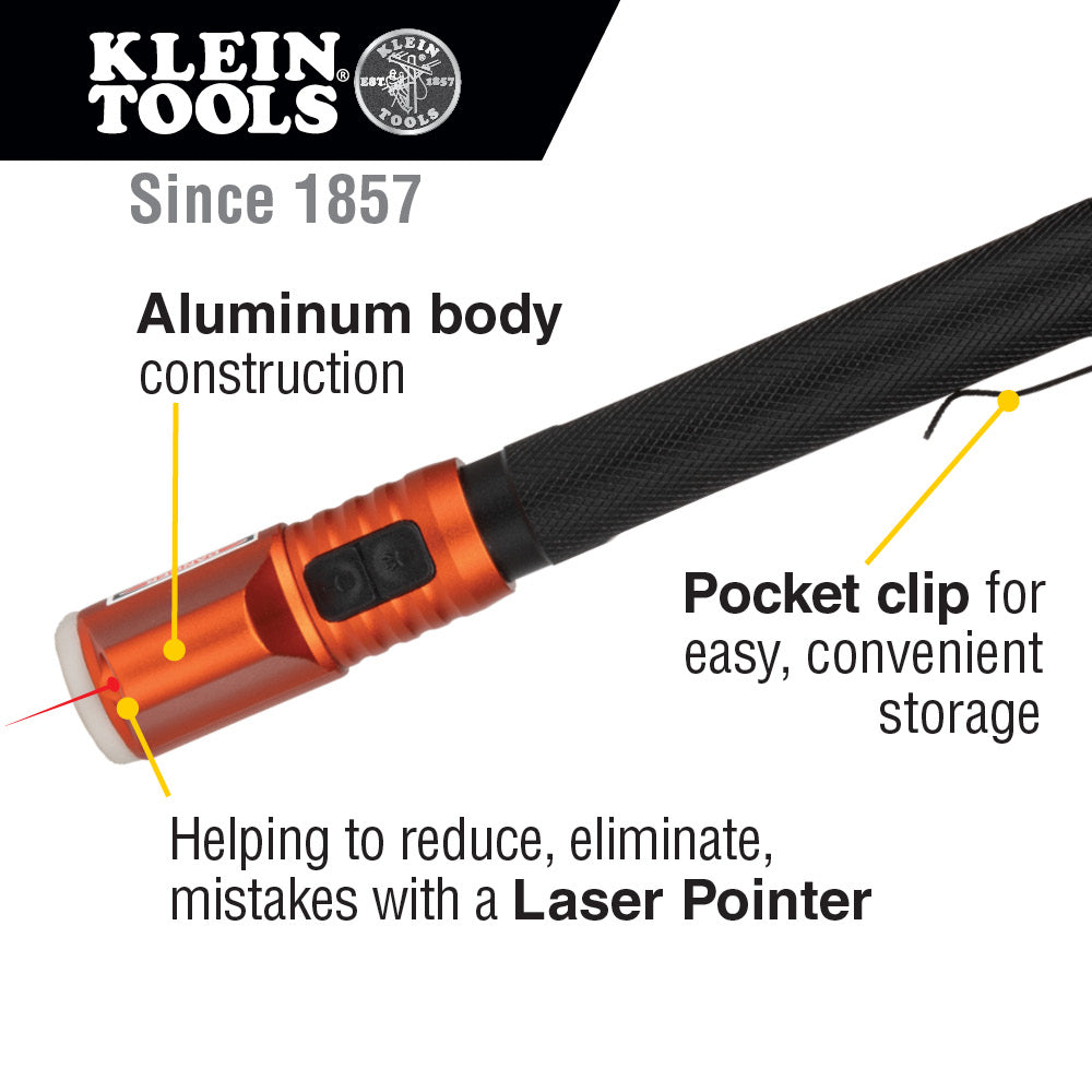 Klein inspection penlight laser pointer feature callout