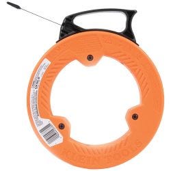 Klein Tools 56335 Wide Steel Fish Tape, 1/4-Inch x 25-Foot