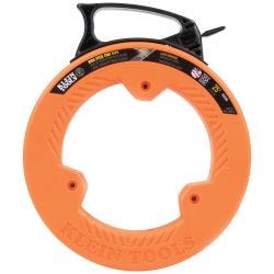Klein Tools 56335 Wide Steel Fish Tape, 1/4-Inch x 25-Foot