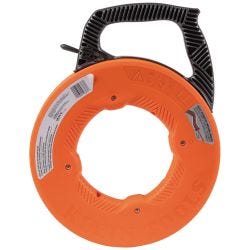 Klein Tools 56383 Multi-Groove Fiberglass Fish Tape with Nylon Tip, 100-Foot