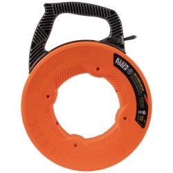 Klein Tools 56383 Multi-Groove Fiberglass Fish Tape with Nylon Tip, 100-Foot