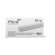 Pica 571-10 White Soapstone Chalk, 10-Pack