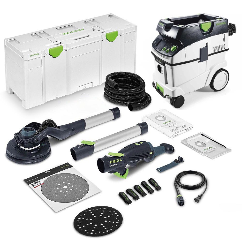 Festool 575994 Planex 2.0 Drywall Sander + CT 36 AutoClean Dust Extractor Bundle