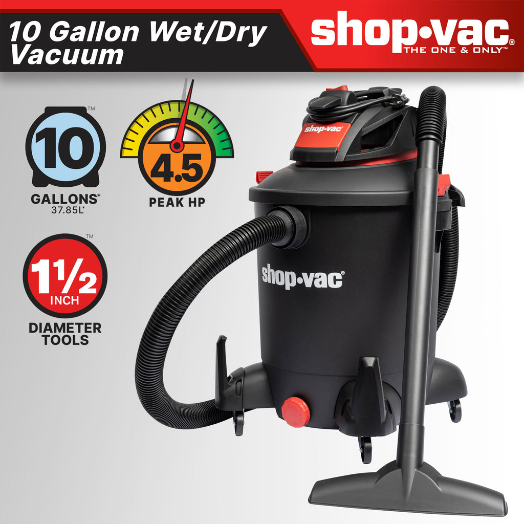 Shop-Vac 10 Gallon 4.5 Peak HP Wet/Dry Vacuum with Blower (5761011)