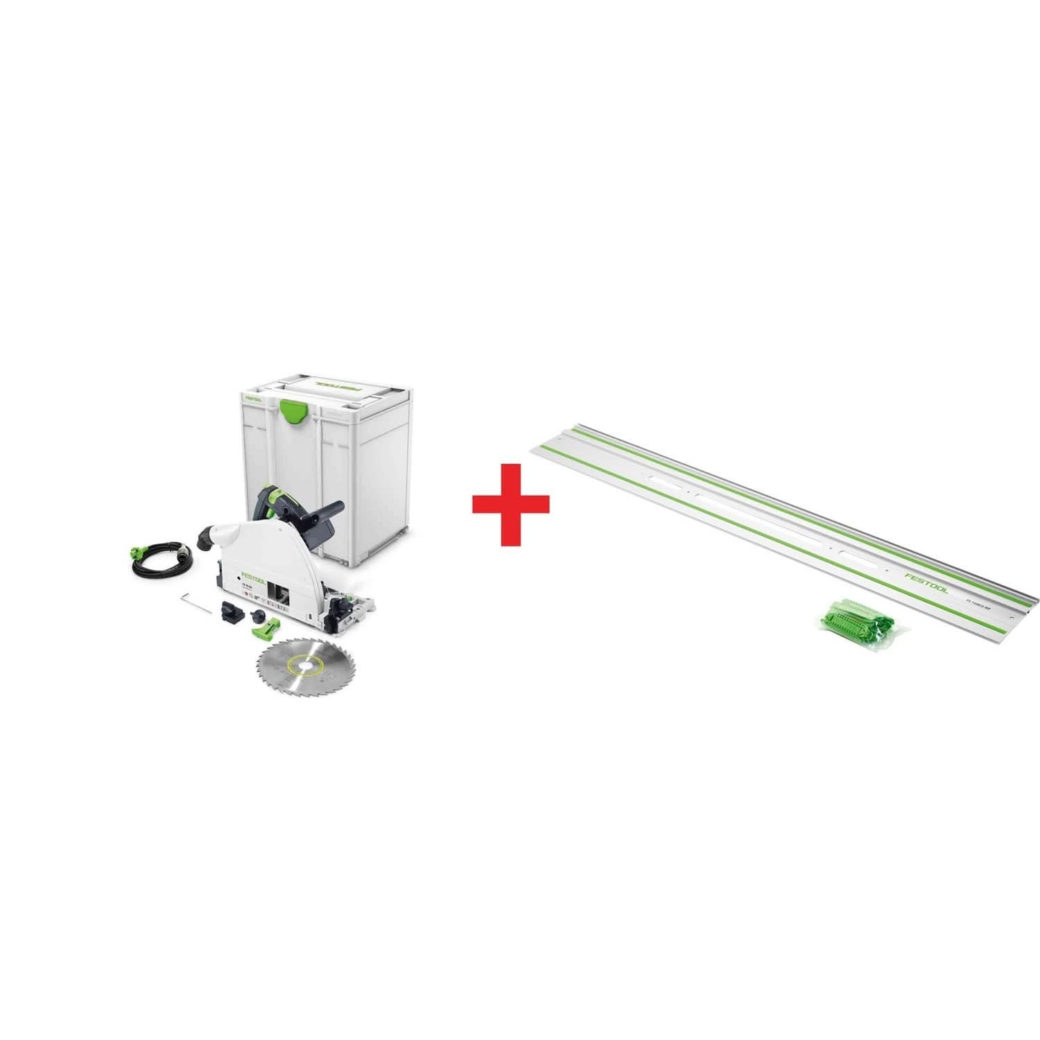 Festool TS 75 EQ Plunge Cut Track Saw w/ Systainer3 with 75-in Guide Rail, FS 1900/2-KP