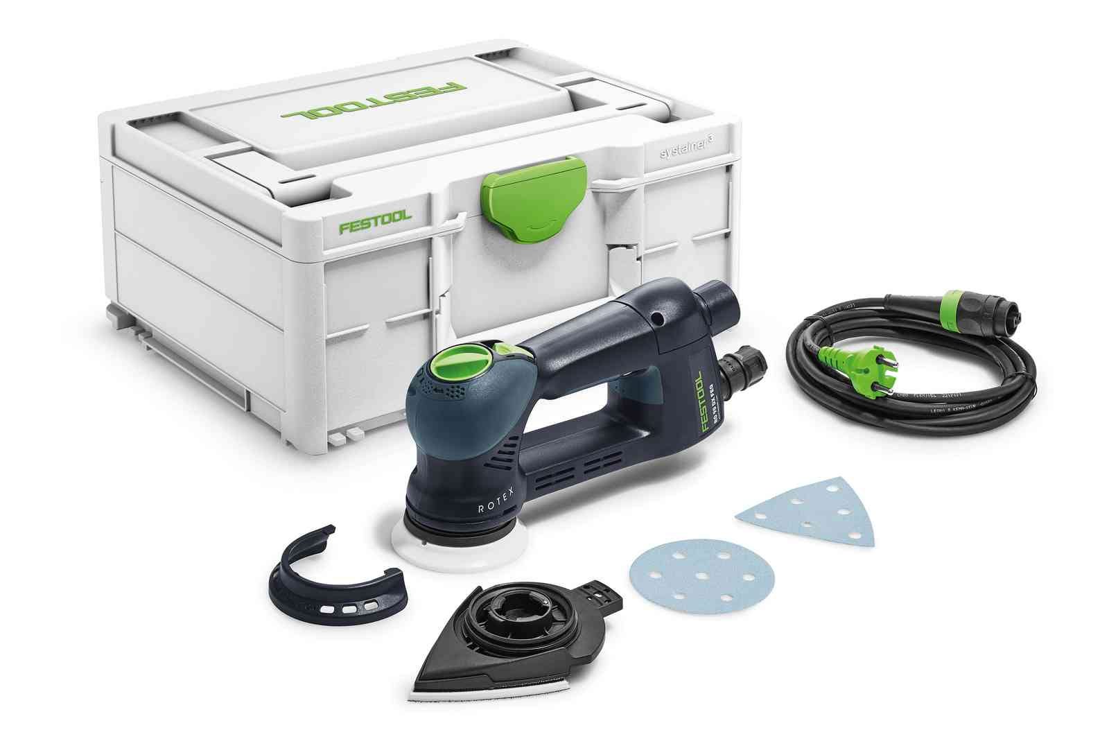 Festool RO 90 DX FEQ-Plus Rotex Sander Set w/ Granat Abrasive Value Set Systainer