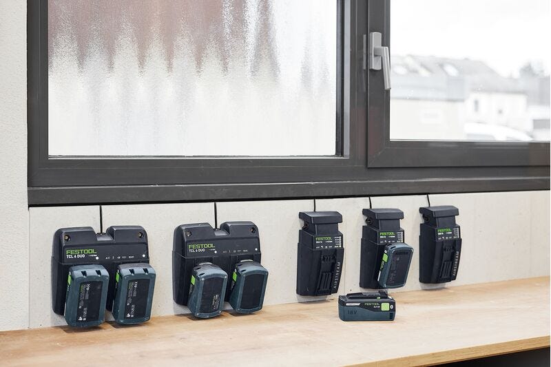 Festool 577328 SYS 18V Dual 8.0Ah and SCA16 Fast Charger Energy Set