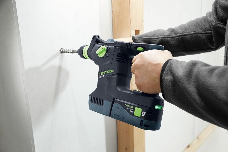 Festool 577450 KHC 18 EB-Basic Cordless Rotary Hammer w/ SYS3 L 187 Systainer, Tool Only