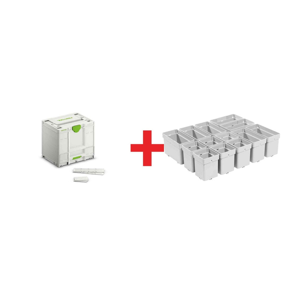 Festool SYS3-COMBI M 337 Systainer with 13-Piece Systainer Insert Set