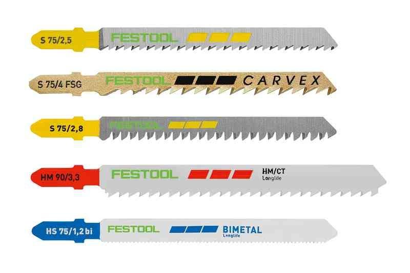 Festool 578071 STS-Sort/21 W/P/M 21-Piece Jigsaw Blade Set