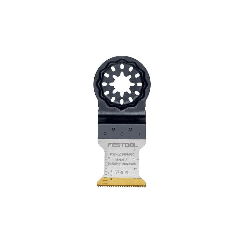 Festool 578095 MSB 40/32/HM/OSC 1-9/16 in. (40mm) x 1-1/4 in. (32mm) Carbide Blade (Starlock)