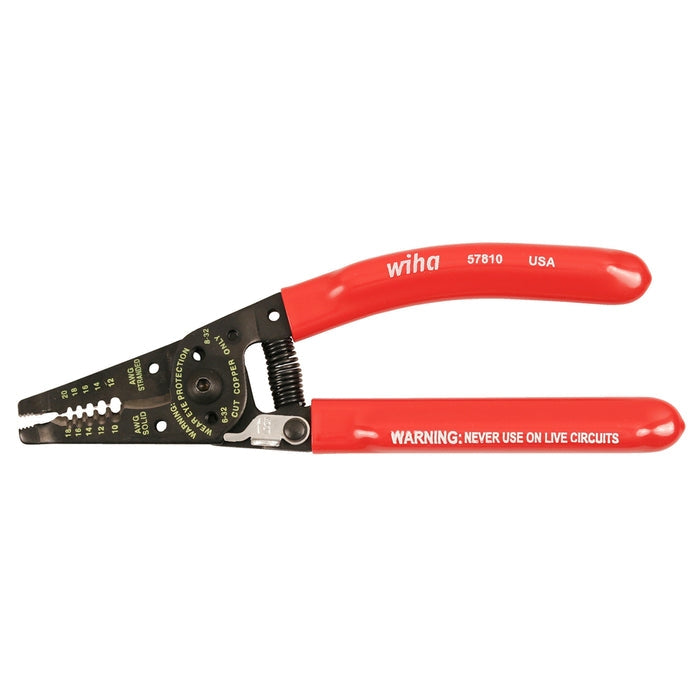Wiha 57810 Classic Grip Wire Strippers, 7.25 in.