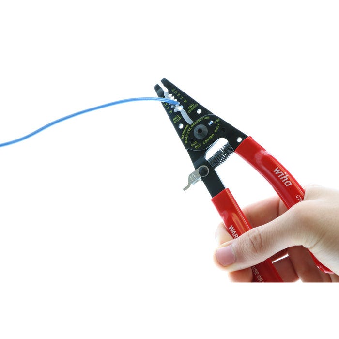 Wiha 57810 Classic Grip Wire Strippers, 7.25 in.