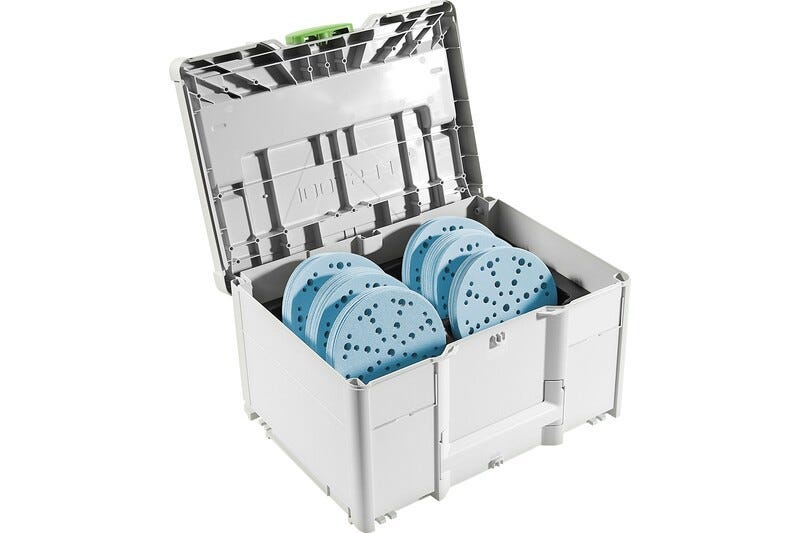 Festool ETS EC 150/5 EQ 150mm (6") Compact Finish Sander Set w/ Granat Abrasive Value Set Systainer
