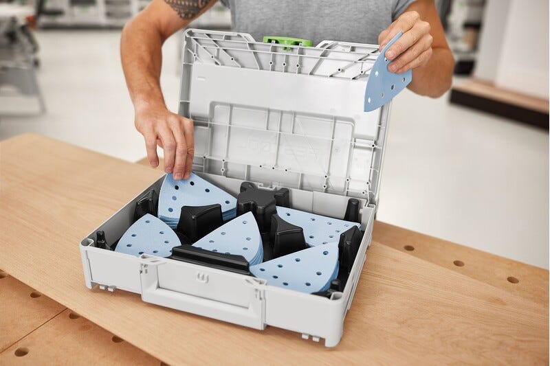 Festool 578195 Granat Delta Abrasives 100-Piece Value Set Systainer3