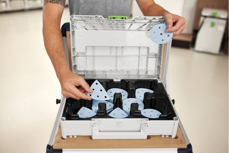 Festool 578196 Granat D90 / V93 Abrasives 160-Piece Value Set Systainer3