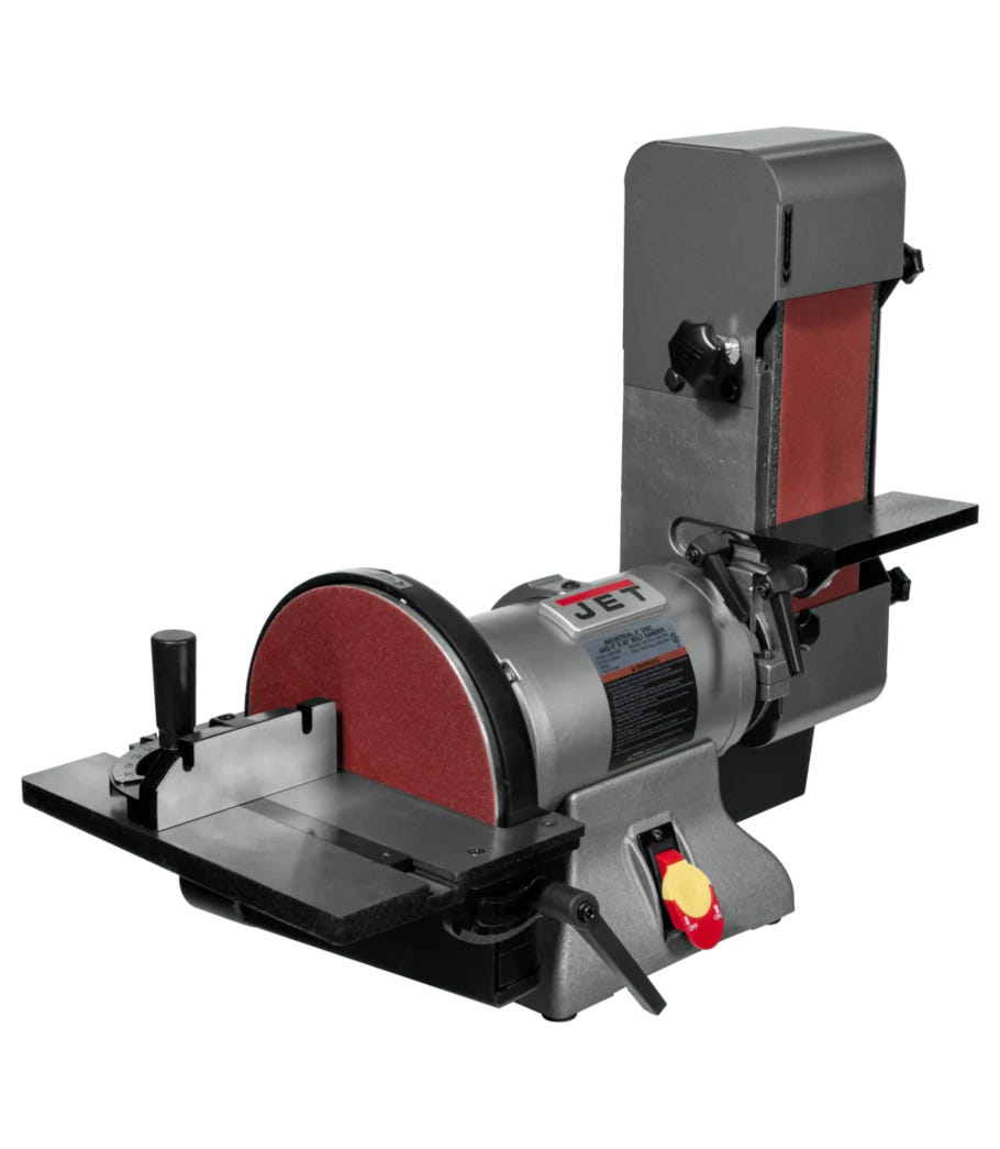 Jet 578634 IBDG-436 Combination Industrial 4 x 36-Inch Belt and 9-Inch Disc Grinder