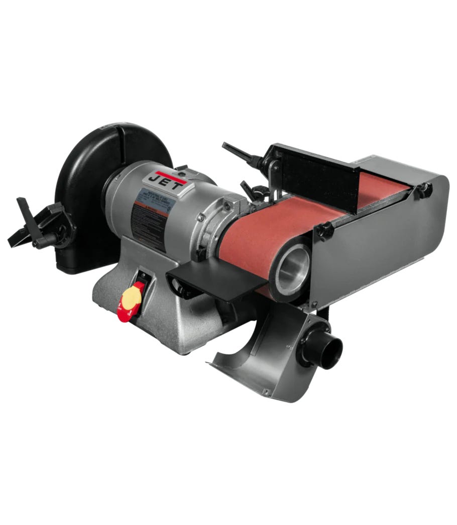 Jet 578634 IBDG-436 Combination Industrial 4 x 36-Inch Belt and 9-Inch Disc Grinder