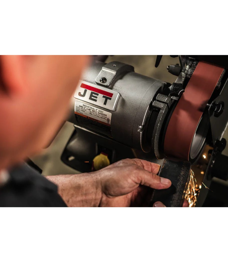 Jet 578634 IBDG-436 Combination Industrial 4 x 36-Inch Belt and 9-Inch Disc Grinder