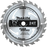 Makita D-45989 7-1/4" 24T Carbide-Tipped Circular Saw Blade, Framing/General Purpose