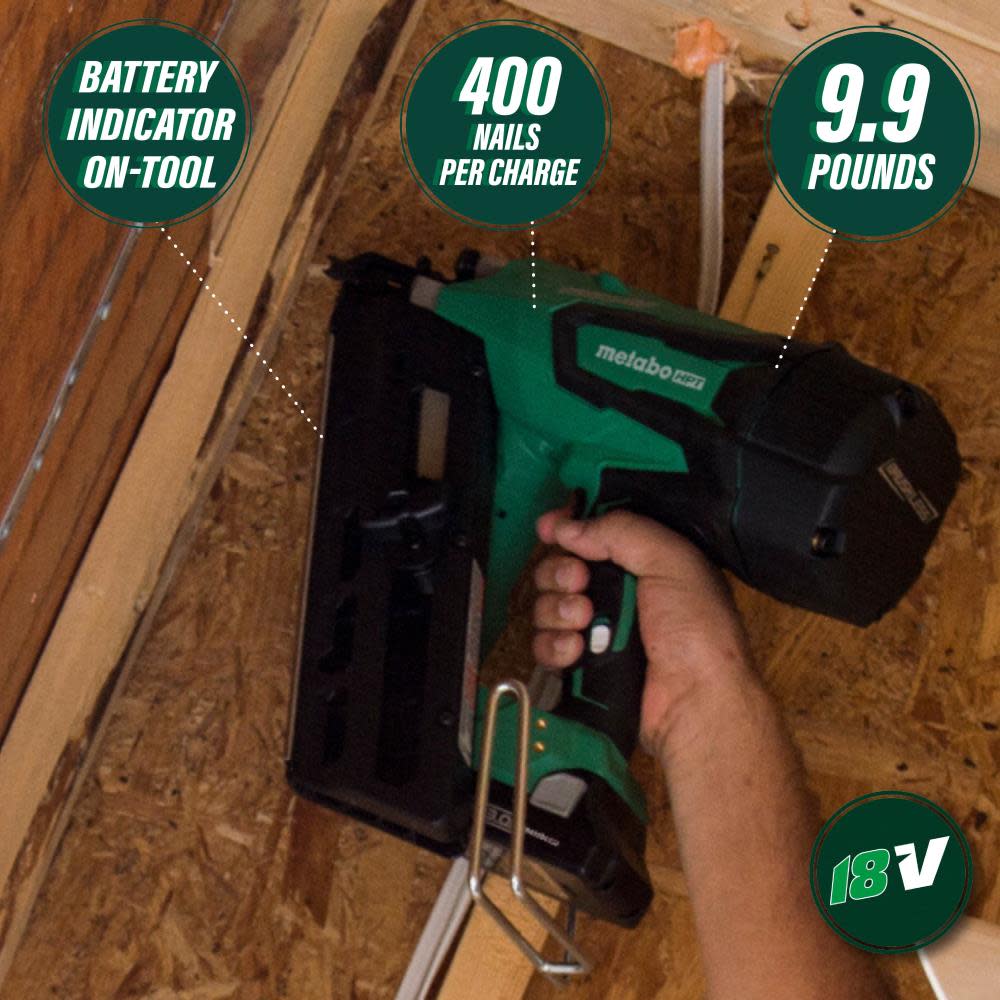 Metabo HPT NR1890DCSQ7M 18V Cordless Paper Strip Framing Nailer, Tool Only