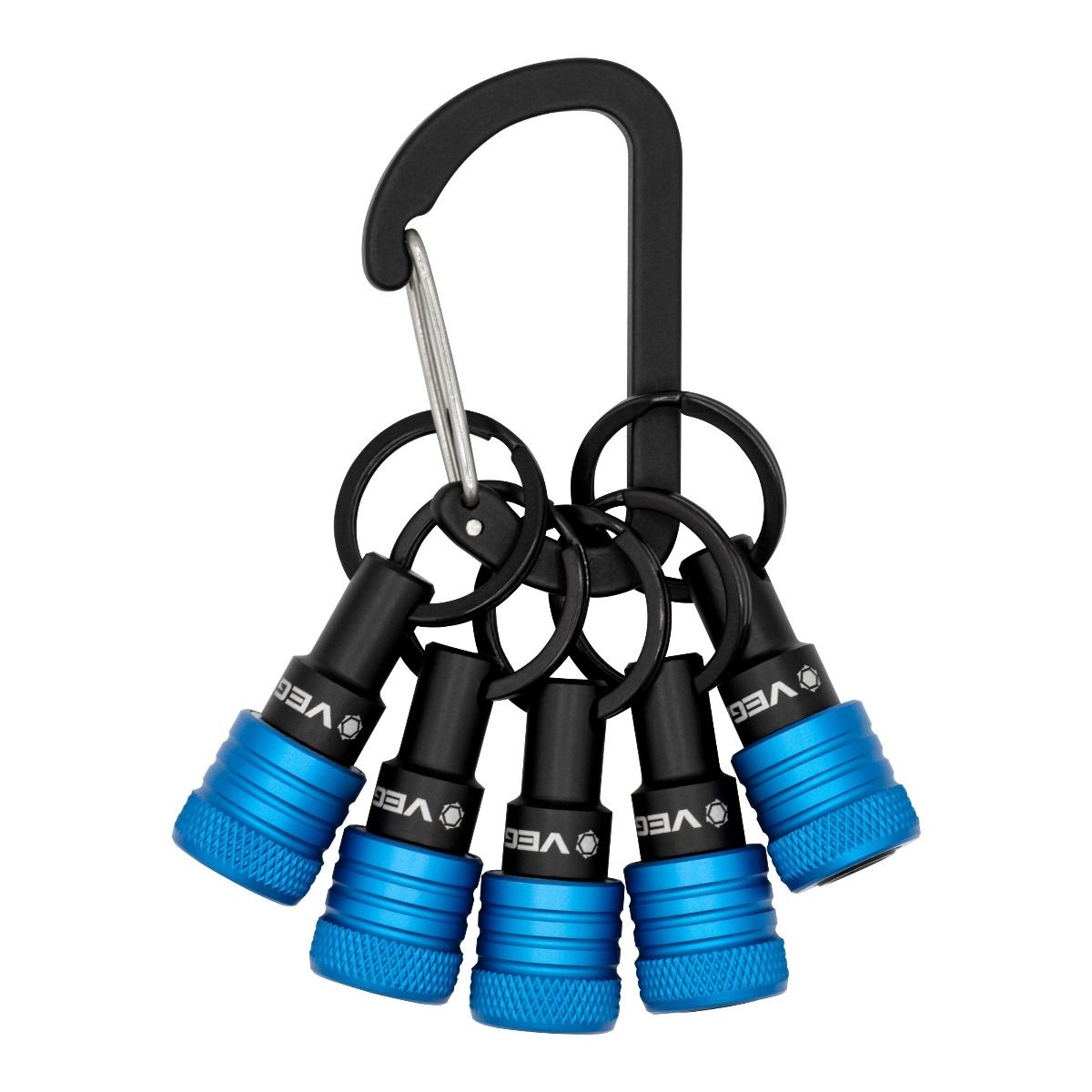 Vega 5QKCH Keychain Bit Holder, Blue