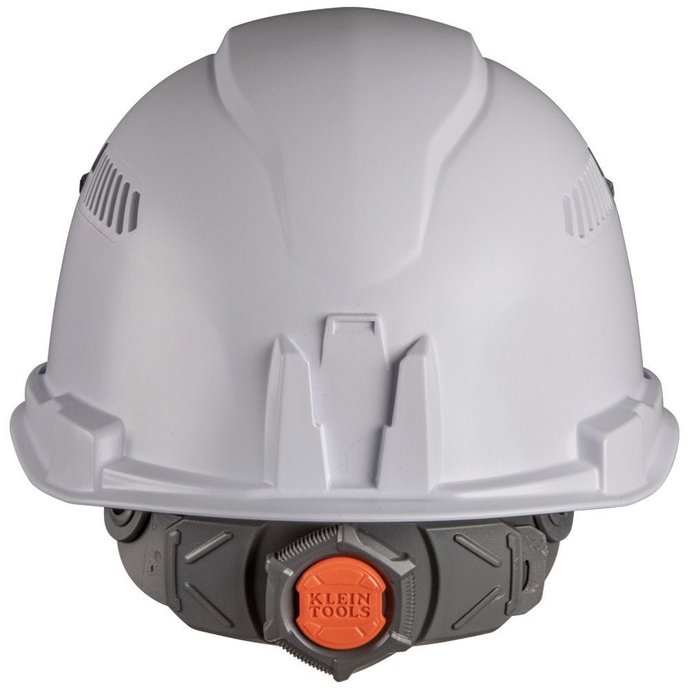 Klein 60105 Hard Hat, Vented, Cap Style, White