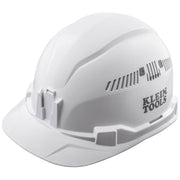 Klein 60105 Hard Hat, Vented, Cap Style, White