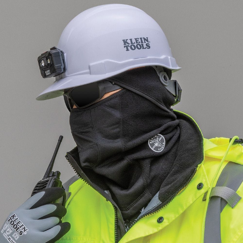 Klein Tools 60132 Wind Proof Hinged Balaclava, Black