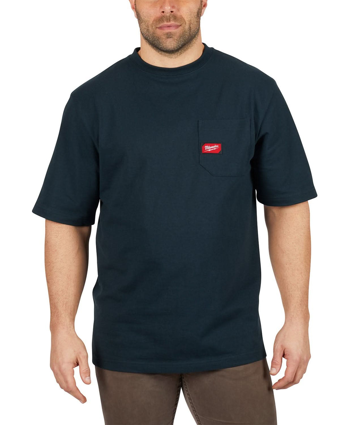 Milwaukee 601B Black Short Sleeve Heavy Duty Pocket Tee