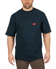 Milwaukee 601B Black Short Sleeve Heavy Duty Pocket Tee